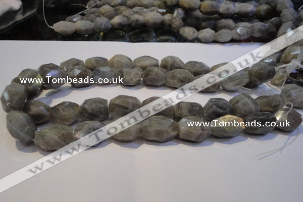 CLB703 15.5 inches 13*18mm - 16*22mm faceted nuggets labradorite beads