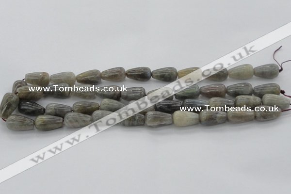 CLB725 15.5 inches 10*30mm teardrop labradorite gemstone beads