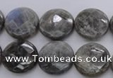 CLB744 15.5 inches 16mm faceted coin labradorite gemstone beads