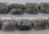 CLB749 15.5 inches 10*14mm faceted rectangle labradorite gemstone beads