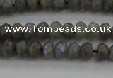 CLB756 15.5 inches 4*6mm faceted rondelle AB-color labradorite beads