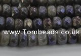 CLB757 15.5 inches 5*8mm faceted rondelle AB-color labradorite beads