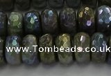 CLB759 15.5 inches 7*12mm faceted rondelle AB-color labradorite beads