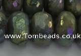 CLB763 15.5 inches 12*20mm faceted rondelle AB-color labradorite beads