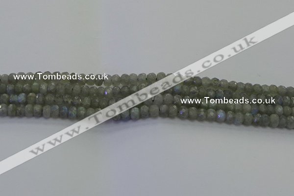 CLB771 15.5 inches 2.5*4mm faceted rondelle labradorite beads