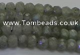 CLB772 15.5 inches 4*6mm faceted rondelle labradorite beads