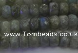 CLB773 15.5 inches 5*8mm faceted rondelle labradorite beads