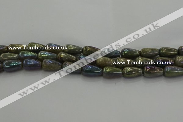 CLB780 15.5 inches 10*20mm teardrop AB-color labradorite beads