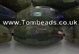 CLB788 15.5 inches 10*20mm faceted rice AB-color labradorite beads