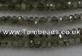 CLB794 15.5 inches 1.5*2.5mm faceted rondelle labradorite beads