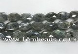 CLB797 18*24mm - 20*25mm faceted octagonal labradorite beads