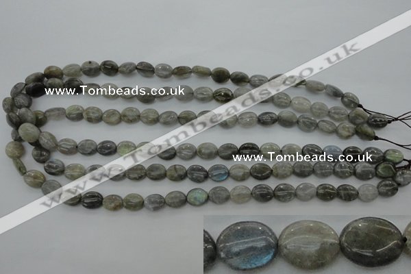 CLB80 15.5 inches 8*10mm oval labradorite beads wholesale