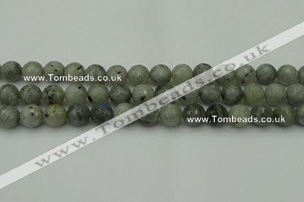 CLB864 15.5 inches 12mm faceted round AB grade labradorite beads