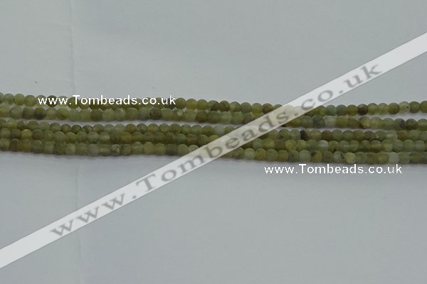 CLB870 15.5 inches 3mm round matte labradorite gemstone beads