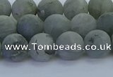 CLB874 15.5 inches 10mm round matte labradorite gemstone beads