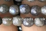 CLB881 15.5 inches 6mm faceted round AB-color labradorite beads