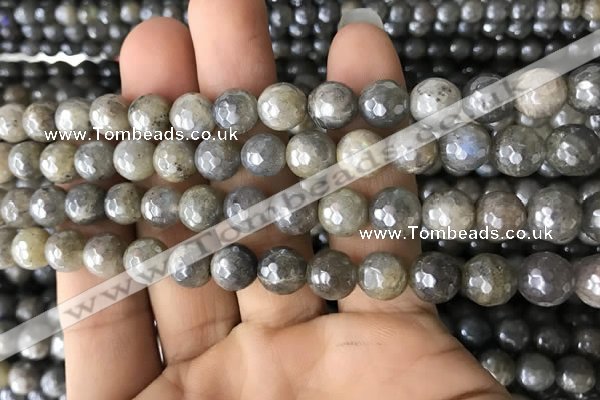 CLB882 15.5 inches 8mm faceted round AB-color labradorite beads