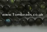 CLB901 15.5 inches 6mm faceted round labradorite gemstone beads