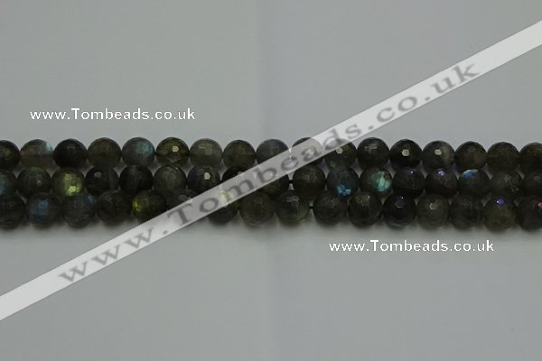 CLB903 15.5 inches 10mm faceted round labradorite gemstone beads