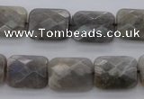 CLB93 15.5 inches 12*16mm faceted rectangle labradorite beads