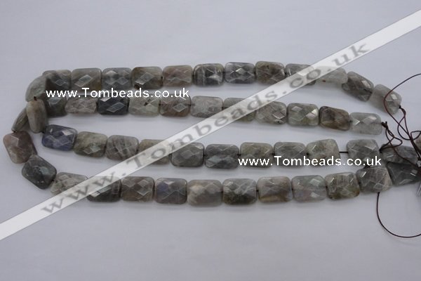 CLB93 15.5 inches 12*16mm faceted rectangle labradorite beads