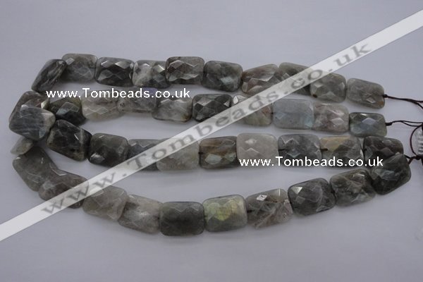 CLB94 15.5 inches 13*18mm faceted rectangle labradorite beads