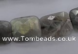 CLB95 15.5 inches 15*20mm faceted rectangle labradorite beads