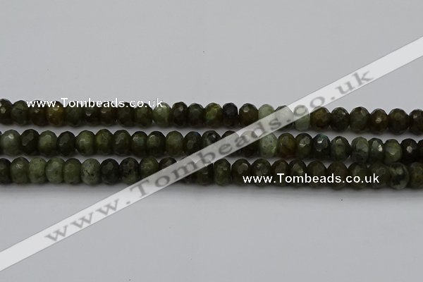 CLB958 15.5 inches 8*12mm faceted rondelle labradorite beads