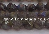 CLB974 15.5 inches 12mm faceted nuggets labradorite gemstone beads