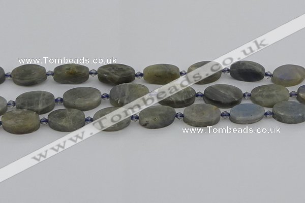 CLB977 15.5 inches 12*20mm oval labradorite gemstone beads