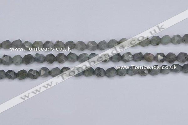 CLB981 15.5 inches 6mm faceted nuggets labradorite beads wholesale
