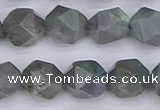 CLB983 15.5 inches 10mm faceted nuggets labradorite beads wholesale