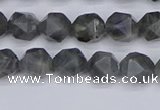 CLB986 15.5 inches 6mm faceted nuggets labradorite beads wholesale