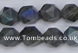 CLB989 15.5 inches 12mm faceted nuggets labradorite beads wholesale