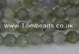 CLB992 15.5 inches 6mm faceted nuggets labradorite gemstone beads