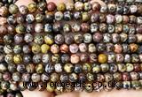 CLD221 15 inches 6mm round leopard skin jasper beads wholesale