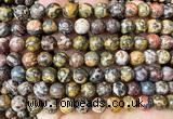 CLD222 15 inches 8mm round leopard skin jasper beads wholesale