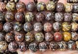 CLD224 15 inches 12mm round leopard skin jasper beads wholesale