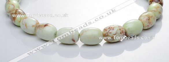 CLE01 15*20mm egg shape lemon turquoise stone beads wholesale