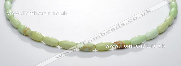 CLE05 16 inch 6*12mm lemon turquoise rice stone beads Wholesale