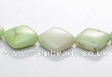 CLE14 rhombic 10*10mm lemon turquoise gemstone beads Wholesale