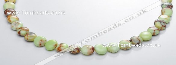 CLE18 flat round 10mm lemon turquoise gemstone beads Wholesale
