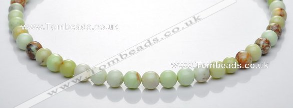 CLE19  15.5 inch round 8mm lemon turquoise stone beads Wholesale