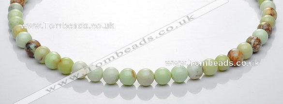 CLE19  15.5 inch round 8mm lemon turquoise stone beads Wholesale