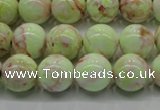 CLE201 15.5 inches 6mm round lemon turquoise beads wholesale