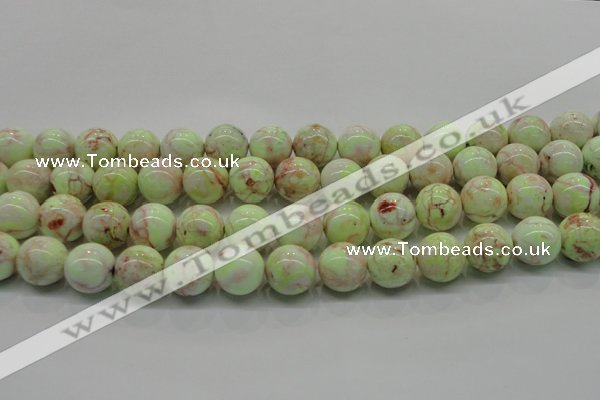 CLE203 15.5 inches 10mm round lemon turquoise beads wholesale