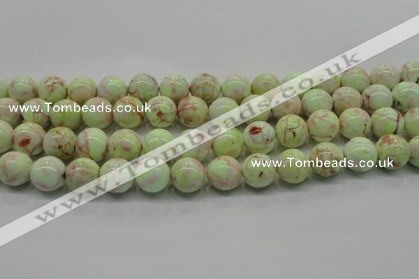 CLE204 15.5 inches 12mm round lemon turquoise beads wholesale