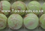 CLE205 15.5 inches 14mm round lemon turquoise beads wholesale