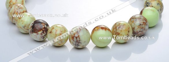 CLE23 lemon turquoise 20mm round gemstone beads Wholesale