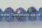 CLG27 15 inches 8*10mm faceted rondelle handmade lampwork beads